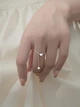 Кольцо с цепочкой и сердцем бижутерия Fashion Jewelry, регулируемое, серебристое (SVS) - изображение 3