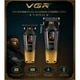 Професійний набір VGR V-879 S2 Gold/Black 2 в 1: машинка для стрижки та тример із LED-дисплеями - изображение 3