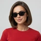 Жіночі сонцезахисні окуляри овальної форми Honey Fashion Accessories чорний (4-67) - изображение 2