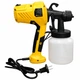 Электрический универсальный краскораспылитель Electric Paint Sprayer с курковым механизмом (механический), 1-1,5 атм, 220В, 500 Вт, 800мл, 26,5x27,5см, Жёлтый - изображение 6