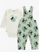 Боді пісочник комплект дитячий Disney Baby Mickey Mouse 86 - 92 см Зелено-білий (1728) - изображение 2