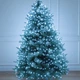Гірлянда від мережі, Мішура, 50м, + пульт, зелений провід, XMAS, Холодний білий - зображення 2