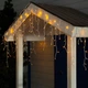 Гирлянда Бахрома от сети, 12м, 200LED, Теплый белый - изображение 1
