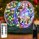 Новорічна гірлянда Роса від мережі, 50м (500 LED) + пульт, RGB - зображення 1