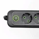 Мережевий фільтр чорний з вимикачем 3 розетки 3хUSB-A 1xUSB-C 3м HP-5-34 - зображення 5
