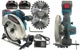 Аккумуляторная циркулярная пила Midori Japan MJ134 21 В 4 А ч с двумя аккумуляторами 185 мм для дерева пластика и металла - изображение 12