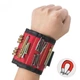 Будівельний універсальний магнітний браслет Magnetic Tool Wristband для утримання гвинтів цвяхів - зображення 5
