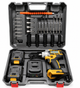 Аккумуляторный ударный гайковёрт Krafftec DTW 1000Hm 48V 8Ah, бесщёточный, 2 АКБ, набор инструментов - изображение 3