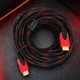 Кабель HDMI 10 м усиленный в оплетке 10 м шнур для телевизора провод для подключения компьютера и ноутбука - изображение 3
