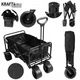 Складная туристическая тележка Kraft&Dele KD3089 160 л до 100 кг для сада, пляжа и перевозки грузов. - изображение 2