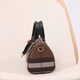 Женская сумка Burberry Mini Check Bowling коричневого цвета артикул 36590 - изображение 5