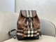 Женский рюкзак Burberry Check Dark Birch Brown коричневого цвета артикул 27650 - изображение 2