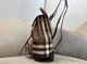Женский рюкзак Burberry Check Dark Birch Brown коричневого цвета артикул 27650 - изображение 6