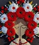 Вишита авторська картина "Берегиня", килимова вишивка, настінне панно, оберіг, розмір 50х40 - изображение 3