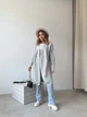 Жіночий в'язаний кардиган 5077, сірий, one size - изображение 2
