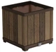 Горшок для растений Keter Deco square planter Walnut, коричневый - изображение 1