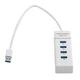 Концентратор USB HUB хаб 3.0 Dellta 303 на 4 порта White - изображение 3