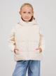 Жилет однотонний для дівчинки GENUA 26017 116 см Молочний shop (2000999660436) - изображение 1