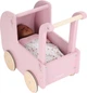 Drewniany wózek dla lalek Little Dutch z pościelą FSC (LD2519) (8713291225190) - obraz 11