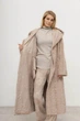 Женское двустороннее пальто с капюшоном и поясом ALBERTO BINI MKALB202-351 - 44/46, Бежевий - изображение 4