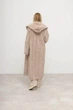 Женское двустороннее пальто с капюшоном и поясом ALBERTO BINI MKALB202-351 - 44/46, Бежевий - изображение 9