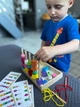 Дерев'яний сортер-пірамідка Геометрика — логічна Montessori іграшка для вивчення кольорів та форм - изображение 3