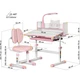 Комплект меблів Evo-Kids (стіл+стілець+полиця+лампа) BD-24 Pink (арт. BD-24 PN) - изображение 4