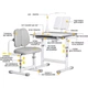 Комплект меблів Evo-kids (стіл+стілець+полиця+лампа) BD-23 G - изображение 3