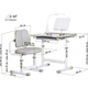 Комплект меблів Evo-kids (стіл+стілець+полиця+лампа) BD-23 G - изображение 4