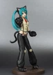 Фигурка Hatsune Miku Kitty Cat 23 см аниме коллекционная статуэтка для ценителей японской поп культуры и вокалоидов с оригинальным дизайном котика для интерьера и тематических полок фанатов серии Project DIVA детализированная модель - изображение 6
