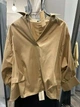 Женская базовая рубашка оверсайз Орегами с объемными рукавами ADRESS MKAD7467 - 42, Бежевий - изображение 3