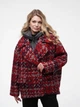 Женское демисезонное полупальто oversize со съемным жилетом ALBERTO BINI MKALB201-90 - 44/46, Червоний - изображение 7