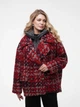 Жіноче демісезонне півпальто oversize зі знімним жилетом ALBERTO BINI MKALB201-90 - 40/42, Червоний - зображення 5