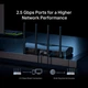 Беспроводной маршрутизатор MERCUSYS MR27BE Wi-Fi 7 BE3600 2.4/5 GHz 1x2.5 GbE 2xGbE 4 антенны Black - изображение 6