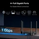 Беспроводной маршрутизатор MERCUSYS MR25BE Wi-Fi 7 BE3600 2.4/5 GHz 3xGbE 4 антенны Black - изображение 6