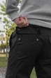 Чоловічі демісезоні котонові штани карго з накладними кишенями Handy Intruder S Чорні - зображення 6