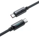 Кабель ACEFAST C19-03, Type-C to Type-C, 60W, 1.2m, Nylon Braid, Aluminum Alloy connectors, Black - изображение 3