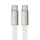 Кабель ACEFAST C24-03, Type-C to Type-C, 60W, 3A, 1.2m, Braided wire, Zinc alloy + TPE connectors, White - изображение 1