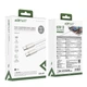 Кабель ACEFAST C24-03, Type-C to Type-C, 60W, 3A, 1.2m, Braided wire, Zinc alloy + TPE connectors, White - изображение 2