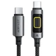 Кабель ACEFAST C21-03, Type-C to Type-C, 60W, 1.2m, Nylon, Aluminum Alloy connectors, Black - изображение 1
