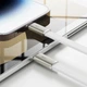 Кабель ACEFAST C24-01, USB to iP, 30W, 1.2m, Braided wire, Zinc alloy + TPE connectors, White - изображение 6