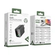 Мережевий зарядний пристрій ACEFAST A108 PD67W GaN (2*USB-C+USB-A) charger Black - изображение 2