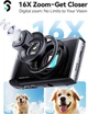 Цифровой фотоаппарат SOOMFON SC1 4K 72MP с 16X зумом, 32GB картой памяти, 2 аккумуляторами, черный - изображение 3