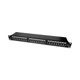Патч-панель 24 порта NVC-PN-12/24 CAT5/CAT6 19" 1U экранированная (73-00145) - изображение 1