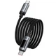 Дата кабель Hoco U148 Lord with display Type-C to Type-C 240W (1.2m) Black - зображення 5