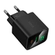 Сетевое зарядное устройство HOCO CS84A Excellent 30W (1USB + 1Type-C) с цифровым дисплеем Black - изображение 4