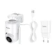 Зовнішня поворотна IP-камера відеоспостереження HOCO Outdoor Monocular PTZ HD Camera D10 2MP Full HD Wi-Fi White - зображення 7