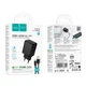 Сетевое зарядное устройство HOCO C157A GaN 30W (1USB + 1Type-C) с кабелем Type-C Black - изображение 9