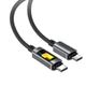 Кабель ACEFAST C21-03 Fantasy Color USB-C to USB-C 60W 3A 1.2m Black / Grey - изображение 11