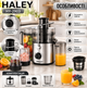 Многофункциональный комбайн HALEY HY 2903 4 в 1 1200 Вт 550 мл соковыжималка блендер измельчитель кофемолка серебристый - изображение 3